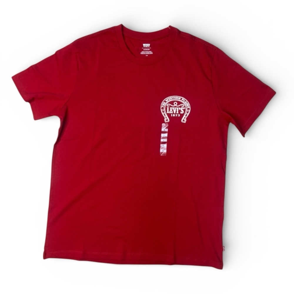 Sz large Levi's Bold Red Short Sleeve Tee